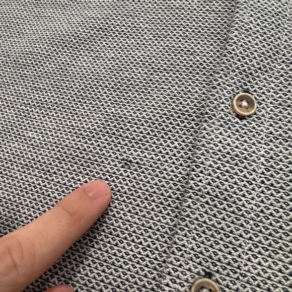 Carbon 2 Cobalt Shirt Mens Large Gray Short Sleeve Button Up Coastal Lounge - Picture 4 of 11